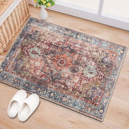 World Rug Gallery Traditional Distressed Machine Washable Multi Area Rug 2'1''x3' 5050MULTI2X3